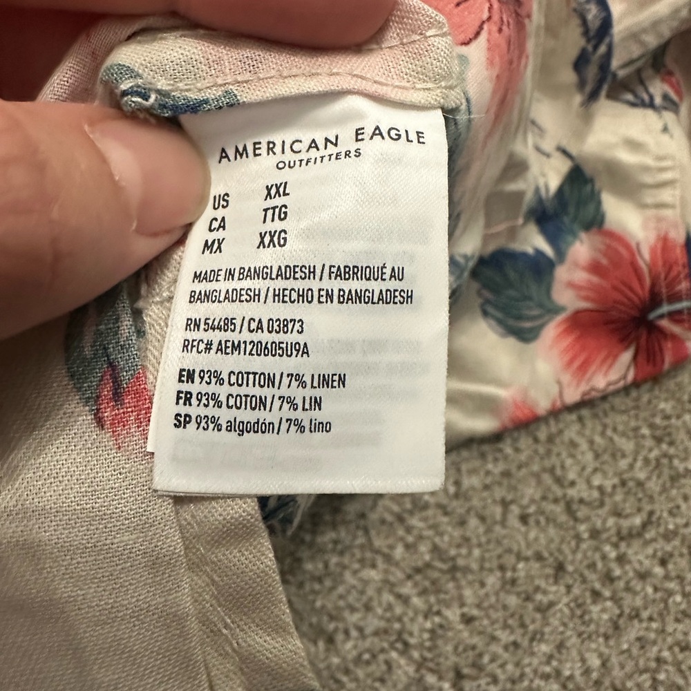 AE Floral Hawaiian Shirt - Picture 4 of 5